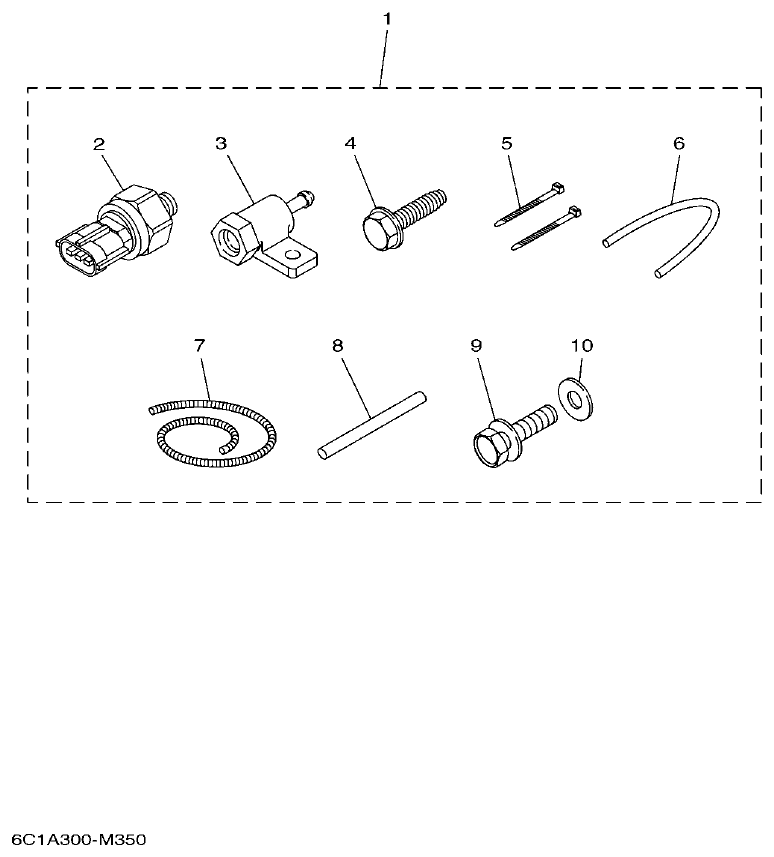 Yamaha F150BET, FL150BET OPTIONAL PARTS 2 parts diagram